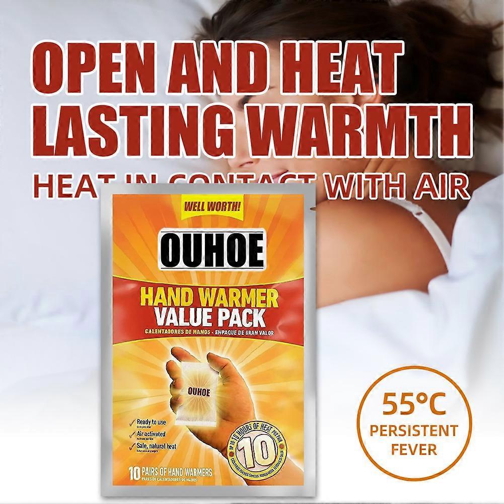 20pcs Hot Hands Hand Warmers HotHands Packs Warm Pocket Heat Outdoor PACK OF 10 PAIRS