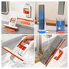Desktop Mop Mini Folding Table Mop with One-Handed Squeeze Handle Replaceable Cotton Head Deep Groove Absorption Household Cleaning Mop