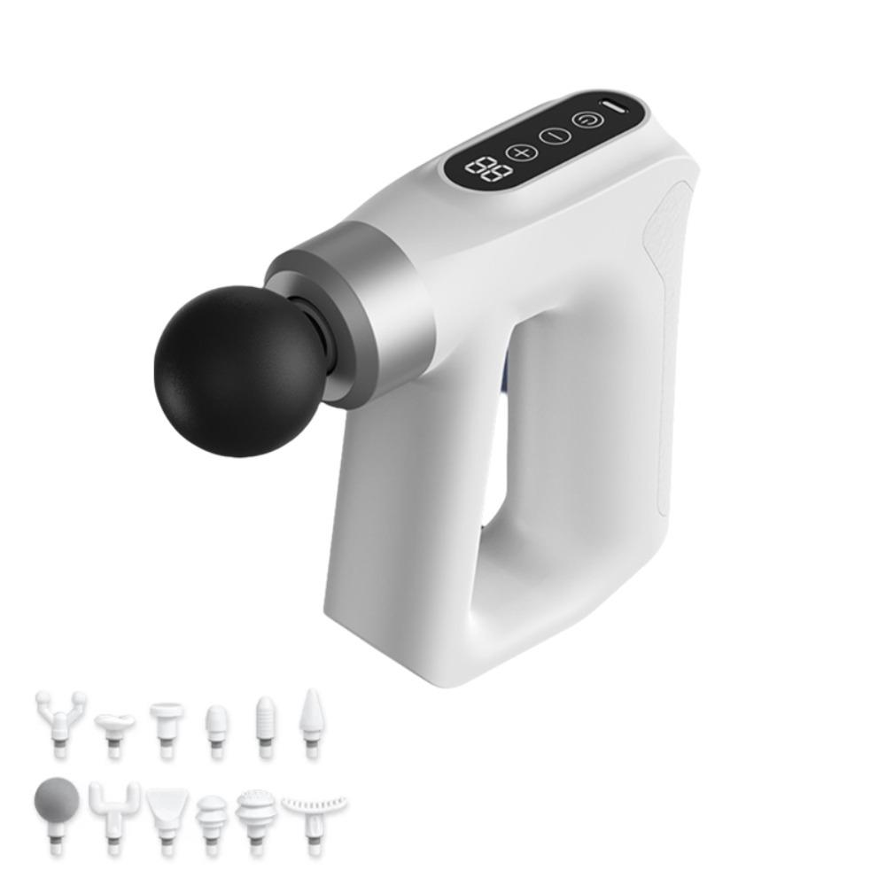 Handheld Electric Muscle Massager High Frequency Muscle Relaxation Massager Fascia Massager Work белый