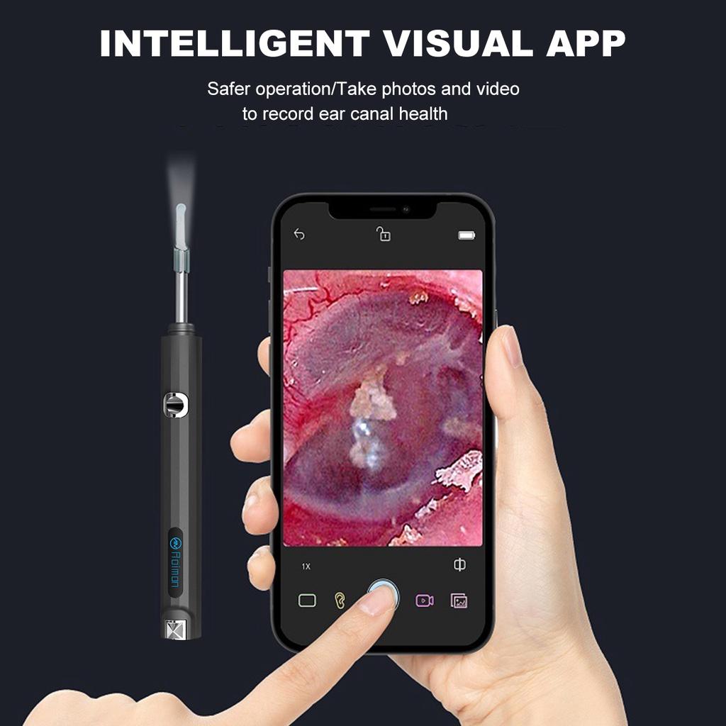 Waterproof Earwax Removal LED Lights WiFi Otoscope Ear Scope Ear Candle Cleaner Wireless 3.5mm Camera LED Light