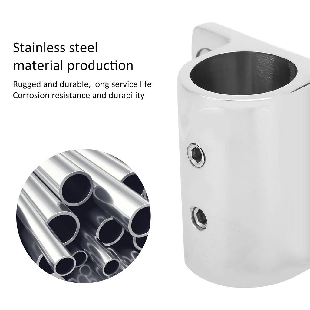 Stainless Steel Boat Tube Base, Marine Pipe Stake Base Marine Pipe Rectangular Base Pipe