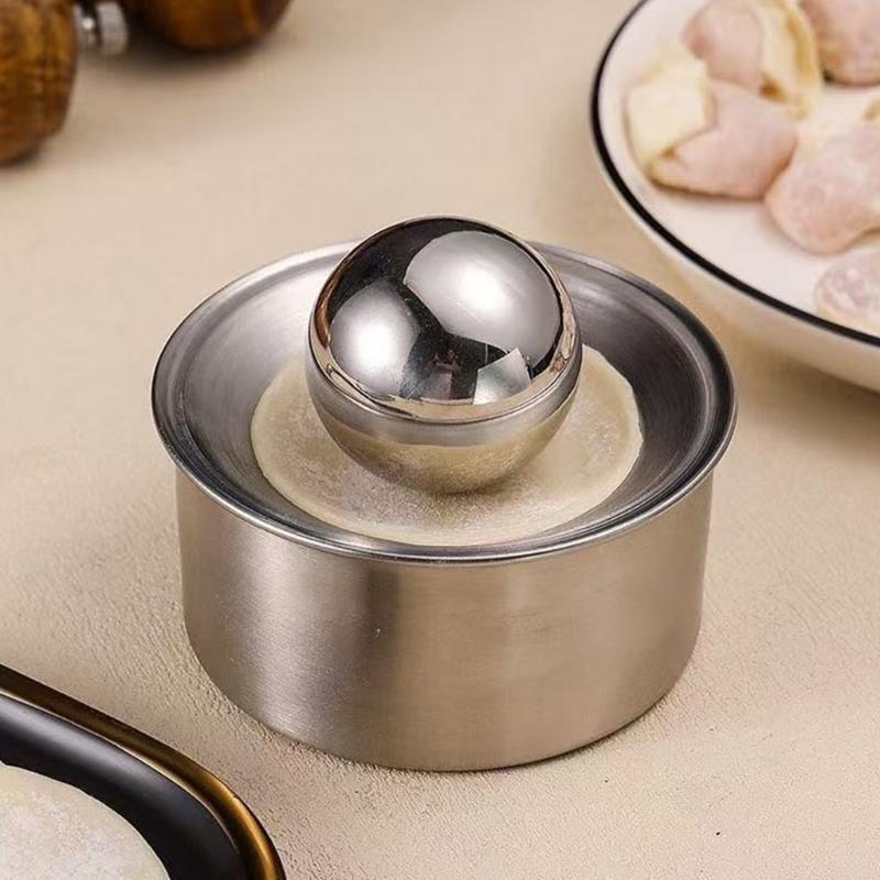 Easy To Use Dumpling Wrapper Press Handheld Dough Presser Stainless Steels Kitchen Utensils For Home Cook