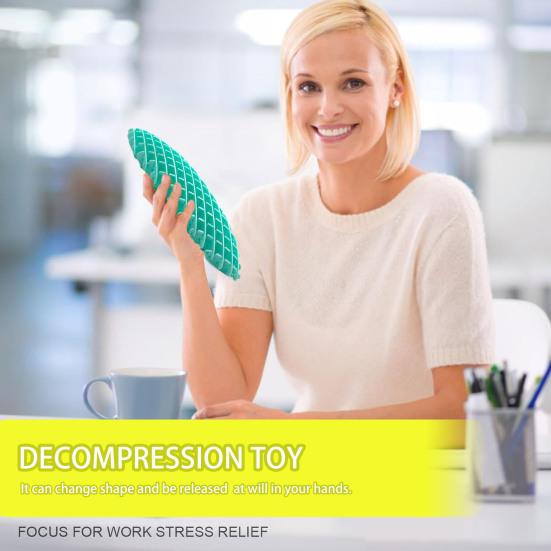 Colorful Worm Fidget Toy Funny Portable Stress Relief Decompression Deformation Worm