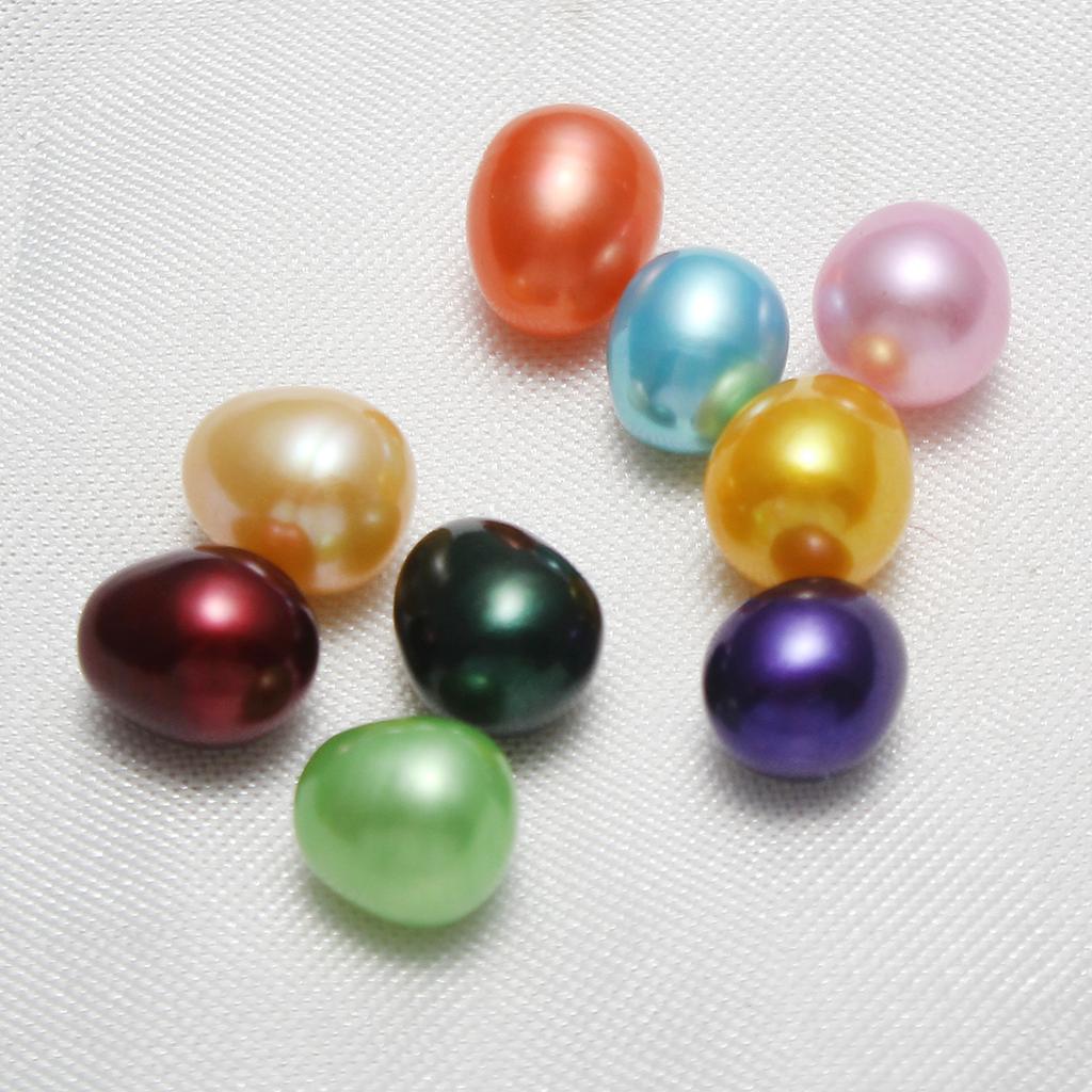 50 Stück/Los Auster Wunschperlen-Set Süßwasserperlen Reiskorn gemischte Farben 7-8mm Süßwasserperlen Perlen Schmuck DIY Zubehör Geschenk