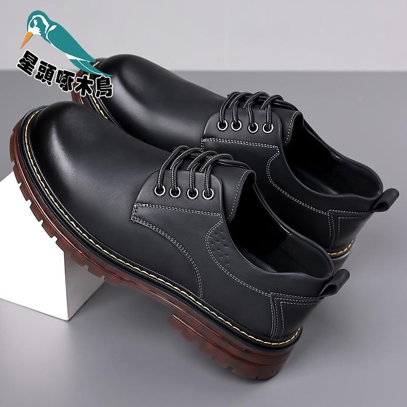 

beef tendon sole outdoor tooling low-top Martin shoes men s genuine leather 2025 spring British style leather shoes 38