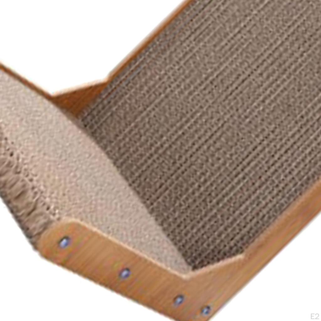 Cat Corrugated Scratcher Board Scratch Resistant Scratching with Ball Mat for Kitten Large Cats