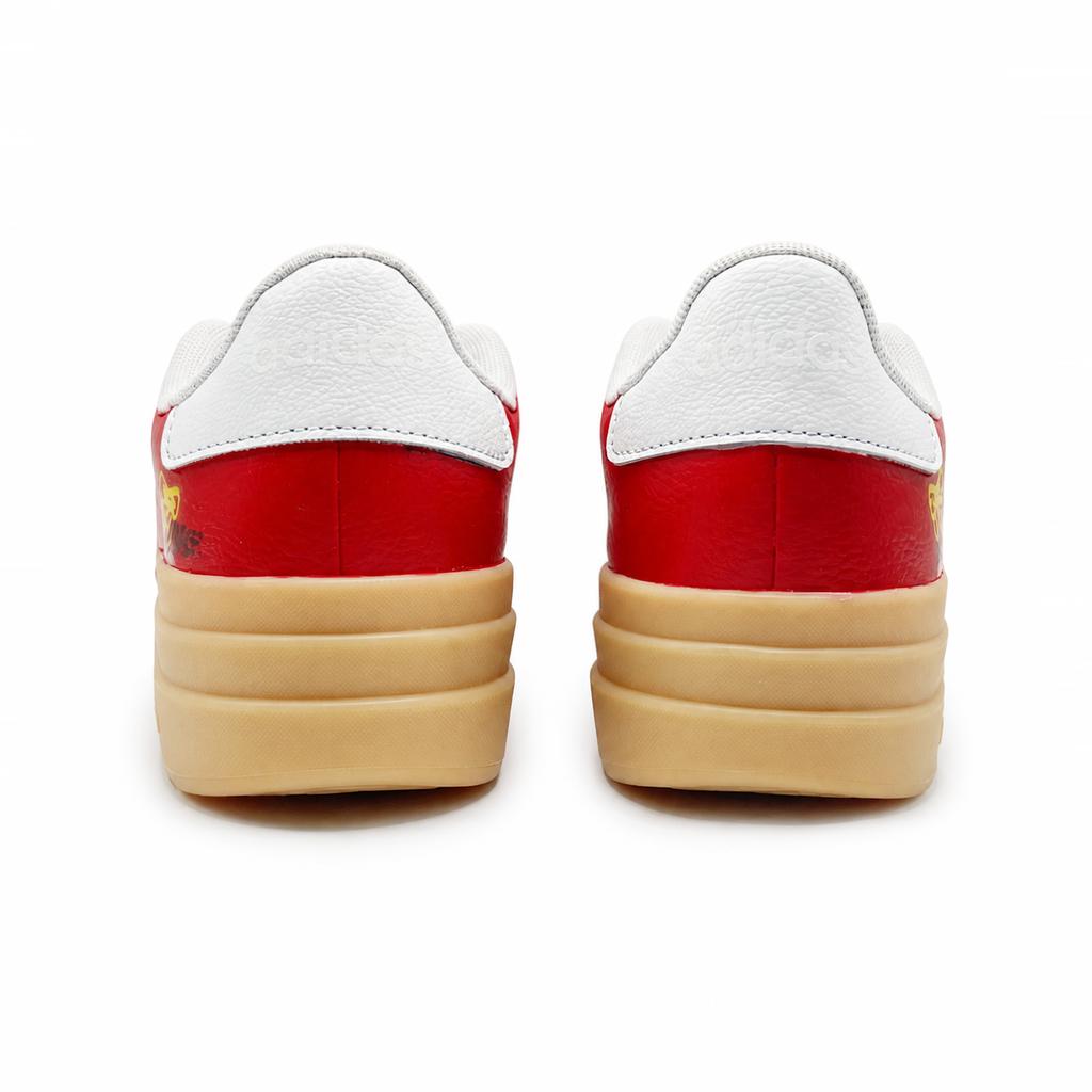 adidas VL Court Bold Lucky Star Slip Resistant Abrasion Resistant Low Top Skateboard Shoes Women's Red Black IH3083(Team2480-)