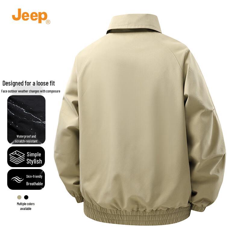 Jeep Men's Casual Lapel Workwear Jacket