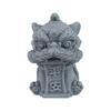 Cute Artwork Awakening Lion Ornament 3D Artificial Stone Chinese Stone Lion Ornament Safe Handmade Lion Mascot Statue Tea Pet