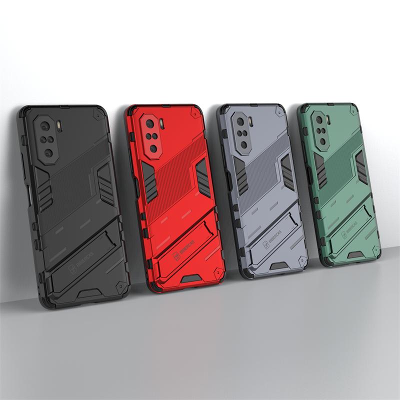 For Xiaomi PocoF3 Case Rugged Armor Shockproof Phone Case For Poco Poko Little F3 F 3 3F Car Magnetic Holder Stand Back Cover