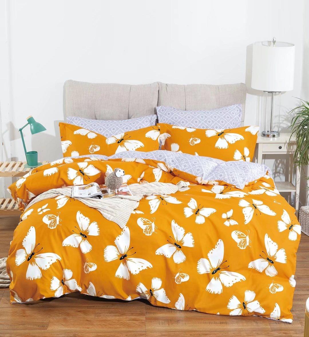 

Высококачественный легкий роскошный комплект из двух или трех предметов: наволочка, пододеяльник с мелким свежим цветочным рисунком. EU Single 135*200