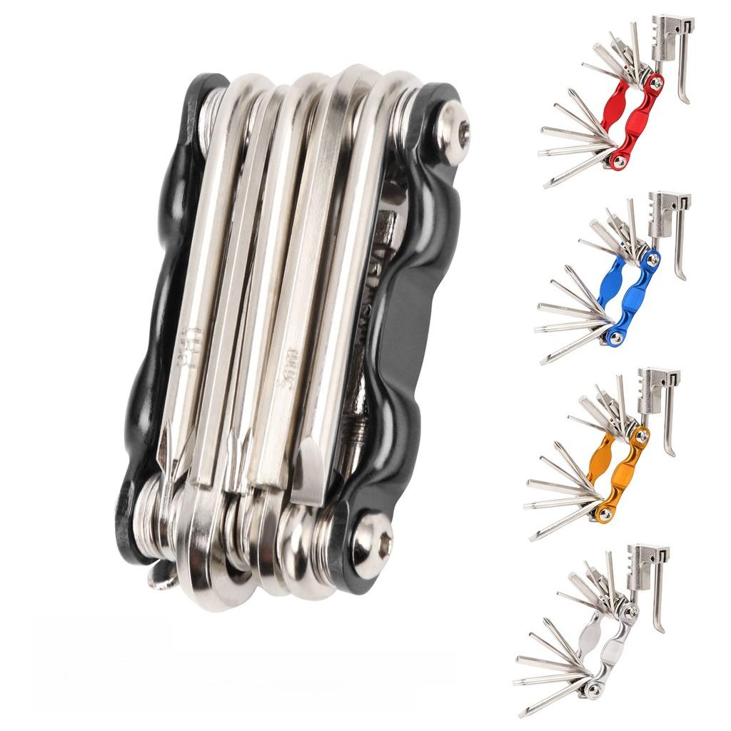 Multifunction Bicycle Tool Kit With Aluminum Alloy Construction For Mountain And Road Bikes