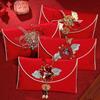 Spring Festival Brocade Red Envelope New Year Blessing Words New Year Money Bag  Lady Girls Women