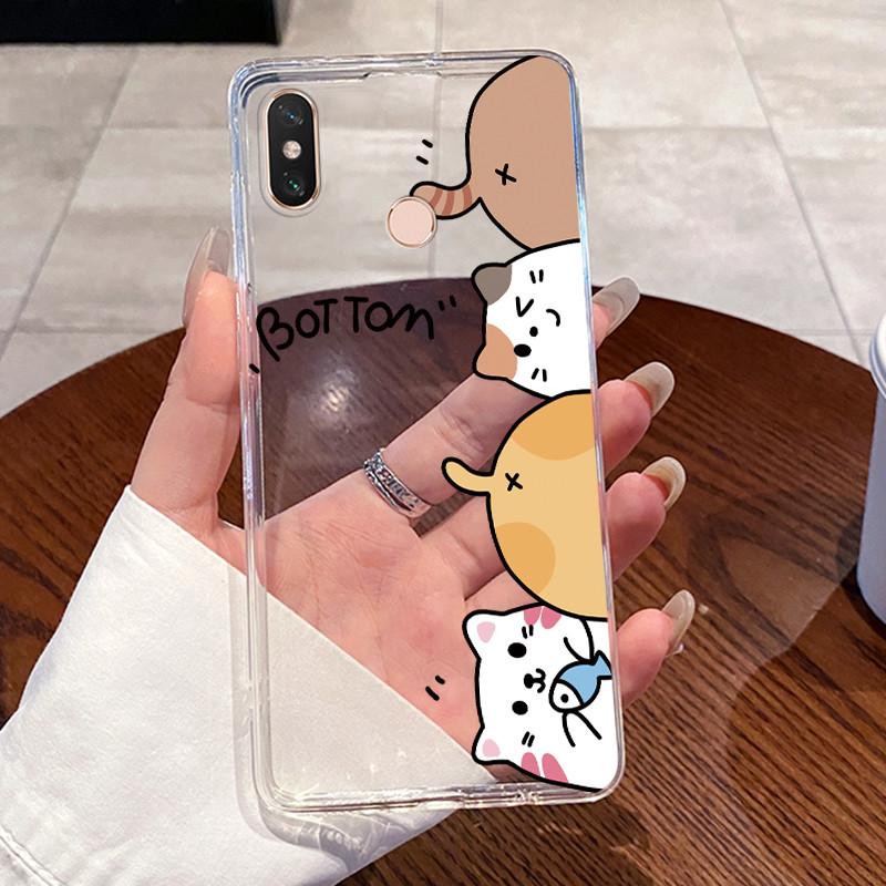 Capa For Xiaomi Mi Max 3 Jelly Casing Protective Fundas Clear Silicone Soft TPU Back Cover Cute Rabbit Cat Phone Case Coque