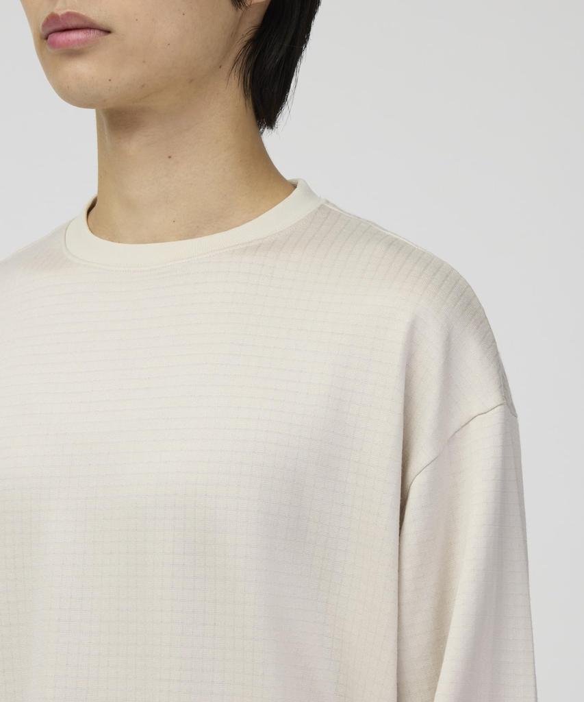 Snow Peak Fusion Grid Stretchable Grid Light XL L/S Pullover, Long-Sleeve Shirt, Blue