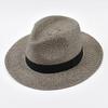 Summer Panama Straw Hats for Women Men Outdoor UV Protection Beach Sun Hat Jazz Cap Fedora