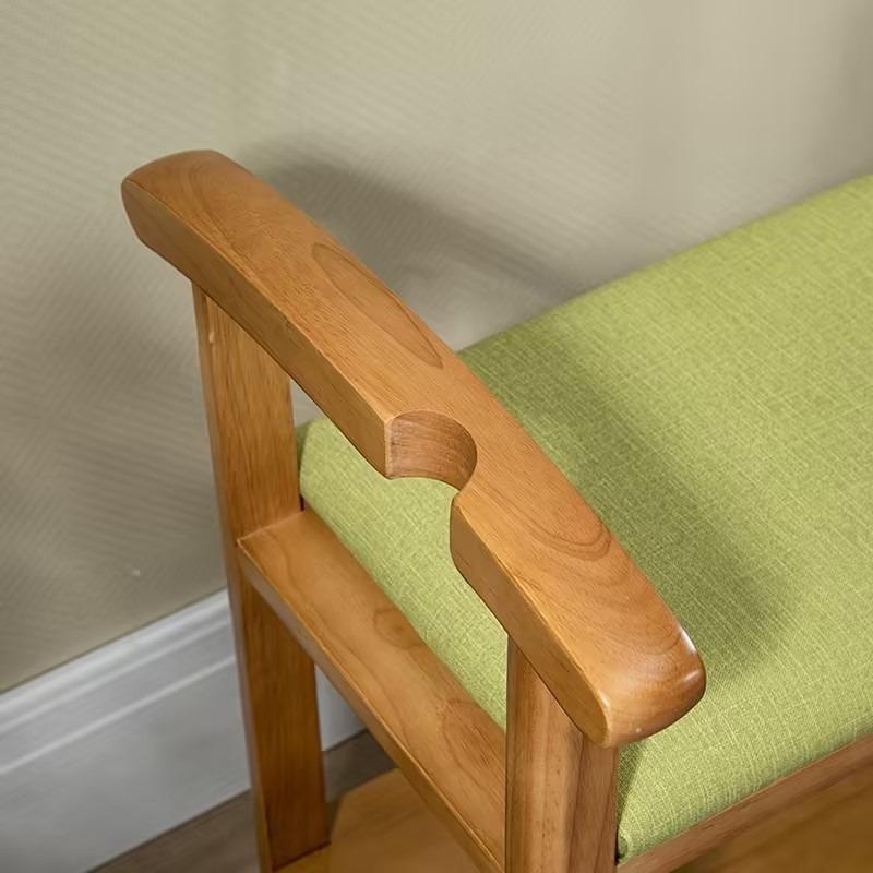 Wooden Shoe Changing Stool Multifunctional Stools Aesthetic Long Luxury Rectangular Entrance Stool Decorative Living Room Stools