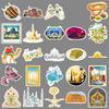 50 Middle East Graffiti Stickers Personalized Outdoor Landscape Travel Decoration Water Cup Mobile Case Suitcase Stickers