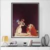Disney Diamond Painting 5D Lady and The Tramp Pasta Scene Illustration Cartoon Movie Cross Stitch Embroidery Handmade Gift Home Decoration