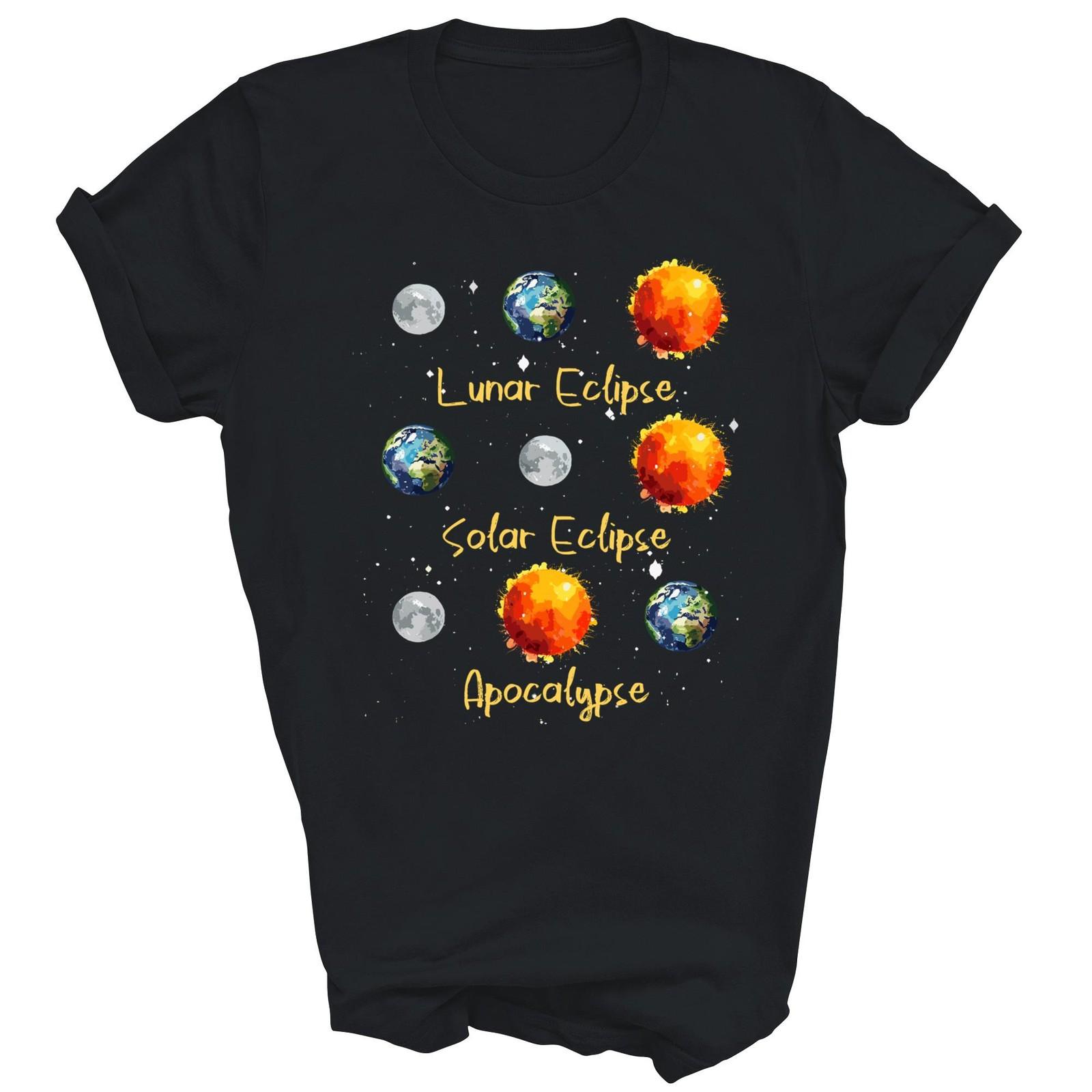 Lunar Eclipse Solar And Apocalypse Science Unisex Shirt Gift L