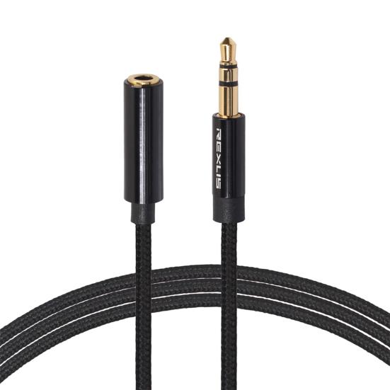 Cavo di Estensione Audio 3,5mm Stereo Portatile in Lega di Alluminio Maschio a Femmina Cavo di Estensione per Cuffie