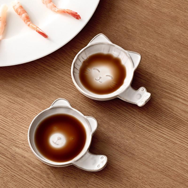 Piatto per salsa di soia Portacannesucchi Creativo Carino Piatto per contorni Condimento Piatto per intingoli Casa Piatto in ceramica