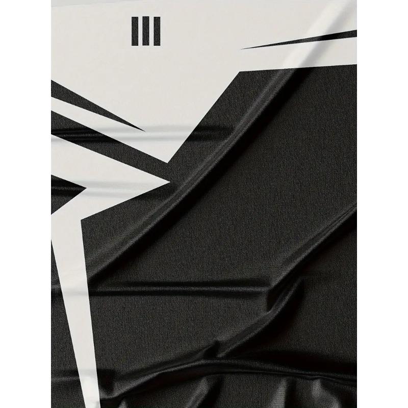 Summer Men Fashion T-shirt Fashion Harajuku 3D Printed Geometric Pattern T-shirt Casual Comfortable Short Sleeved Top