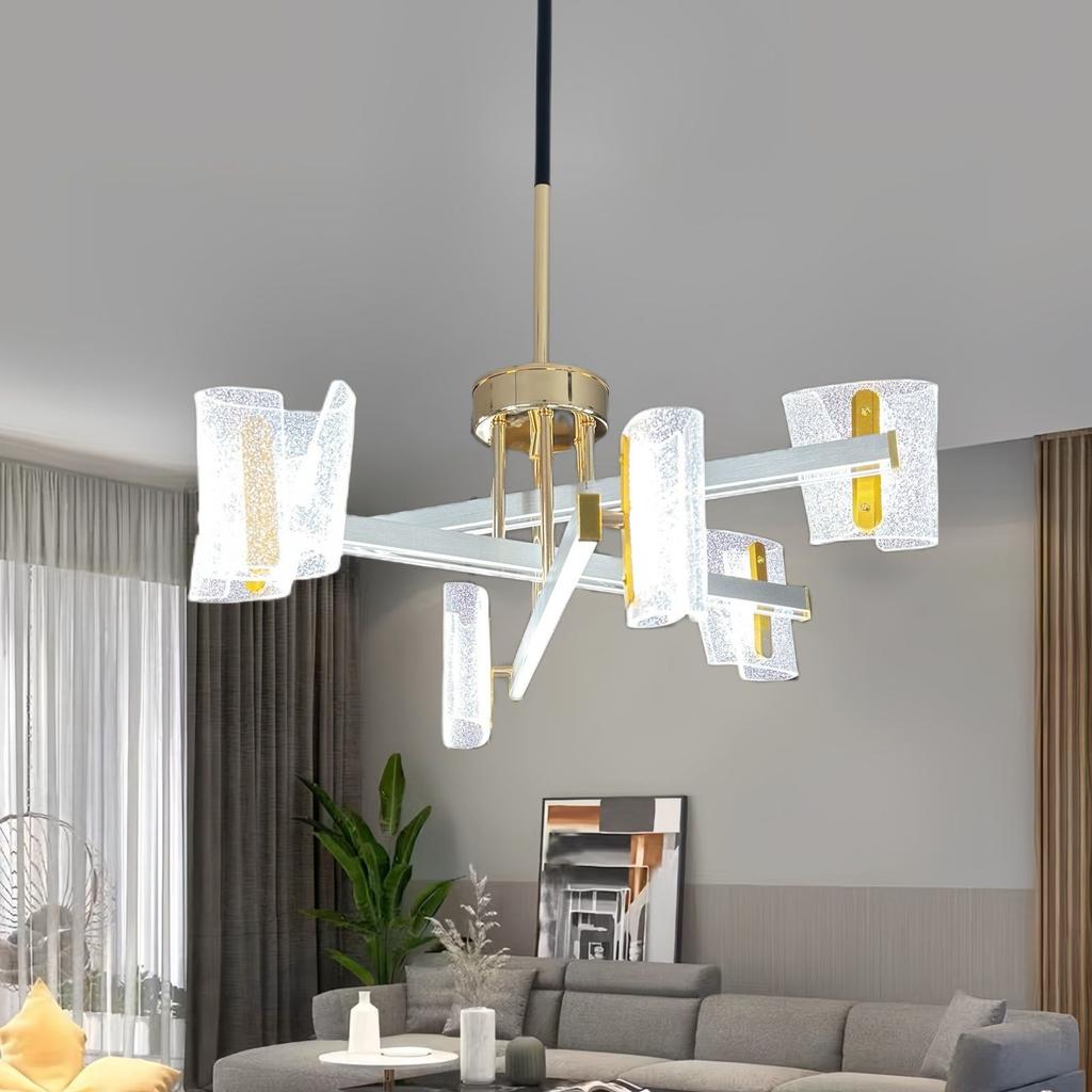 Light luxury chandelier, Nordic living room, high-end simple modern creative dining room, personalized bedroom lighting