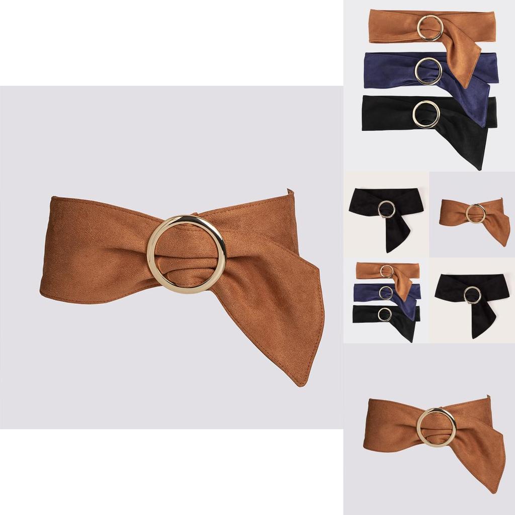Womens Stylish Waist Belt With Single Loop Faux Leather Soft Material For Winter Fashion