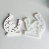 Horseshoe Fourth Leaf Clovers Candle Holder Silicones Molds Candlesticks Molds Castings Moulds for Table Decorations