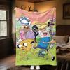 Adventure Time Characters Soft Comfortable All Seasons Blanket Sofa Office Naps Blanket Outdoor Travel Throw Perfect Gift