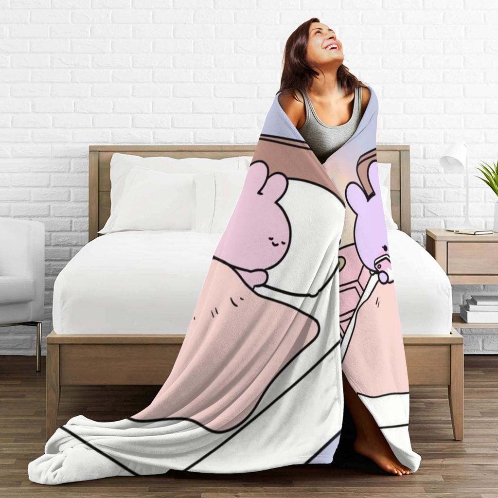 Asamimichan und Anemimi Decke Warm Gemütlich Flauschig Überwurfdecken für Sofa 50x60 Zoll Mehrere Größen Teppichstück