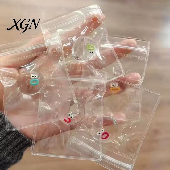 Sensory Stress Ball 10Pcs Mini Cartoon Expression Anxiety Relief Clear Squeeze Toy Fidget Desk Party Favors