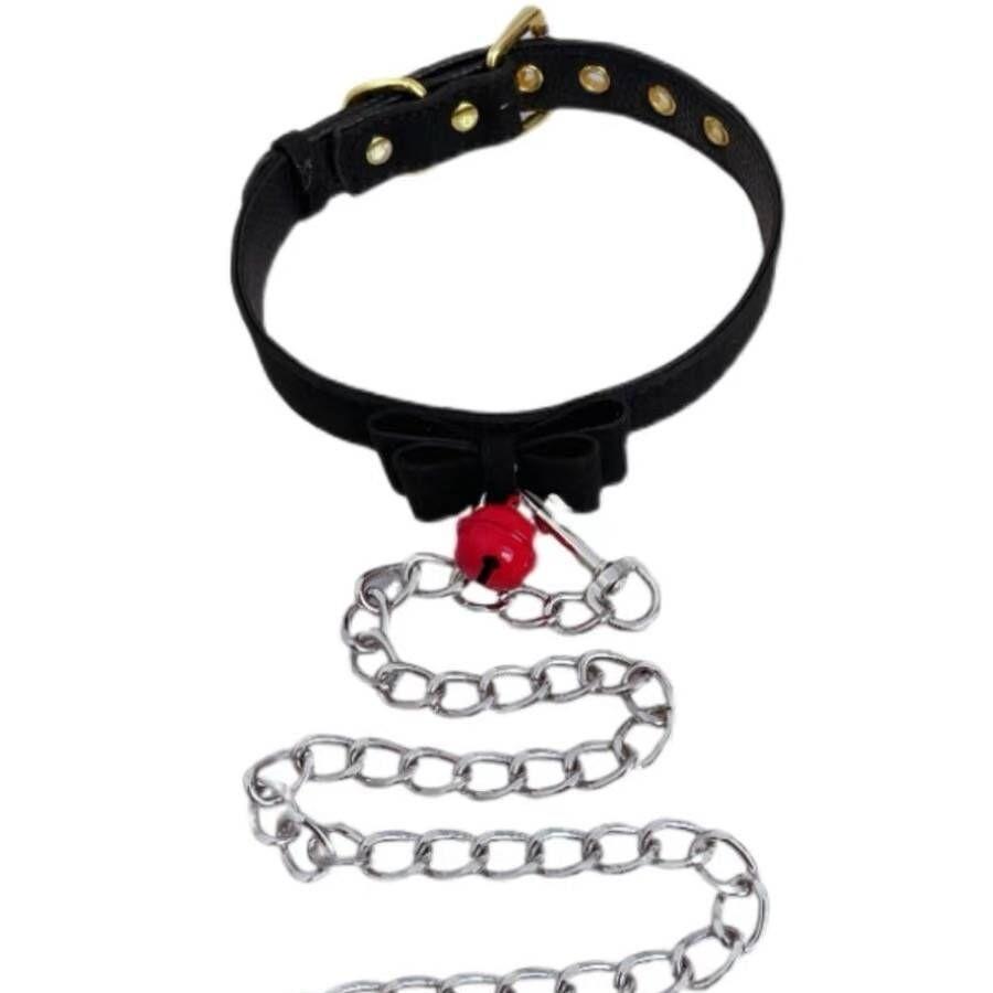 Bow Bell Choker Necklace, Sweet Delicate Couple Clavicle Neck Accessory for Women