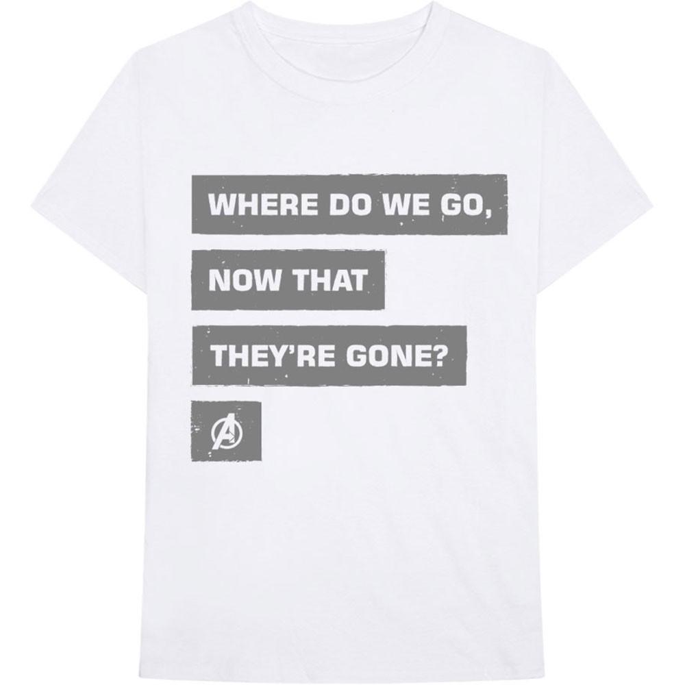 Men s Marvel Comics Avengers Now That They re Gone T-shirt X-Large White S