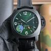 Luxe Heren Sport Horloge - Groot Wijzerplaat, Lichtgevende Zeevenkel Serie, Automatisch Mechanisch met Kalender