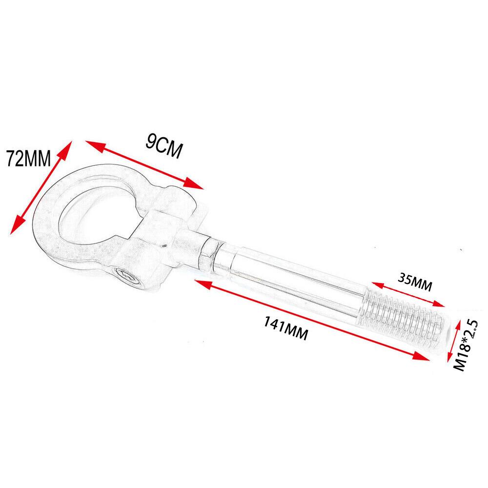Black Track Racing Tow Hook Trailer For Chevrolet Camaro 6 Generation 2016-2022