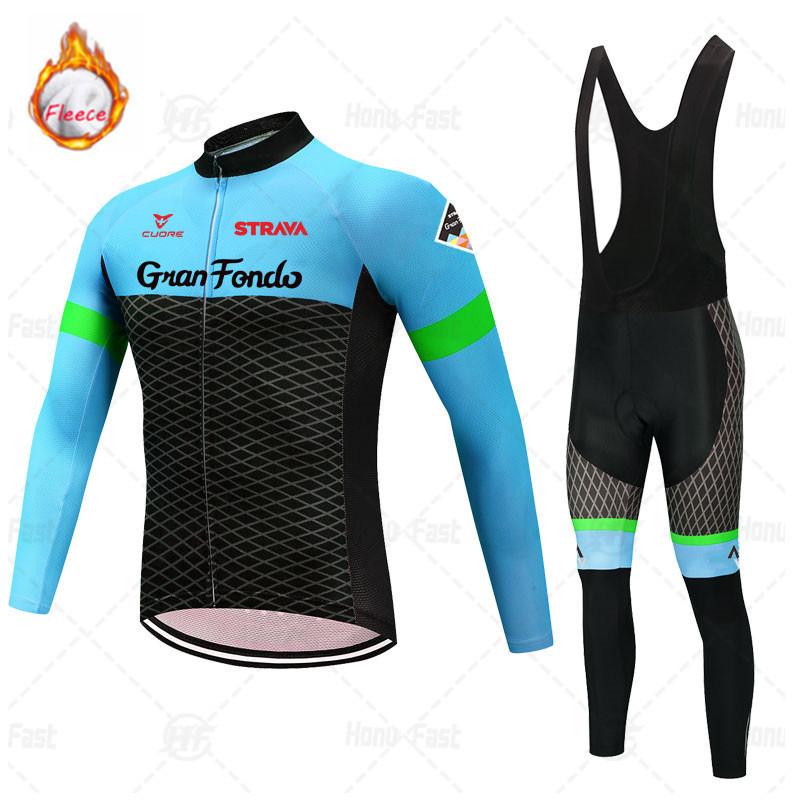 2026 Winter Fleece Bike Jersey Tour De France Version Men's Cycling Jersey Long-sleeved Winter Cycling Jersey