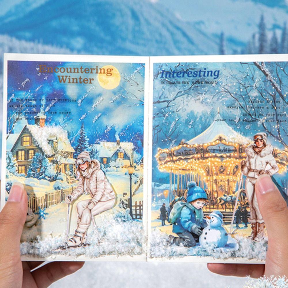 20 Blatt Tagebuchaufkleber Wasserdichter Scrapbook-Aufkleber Neues Aufkleberbuch Schreibwaren