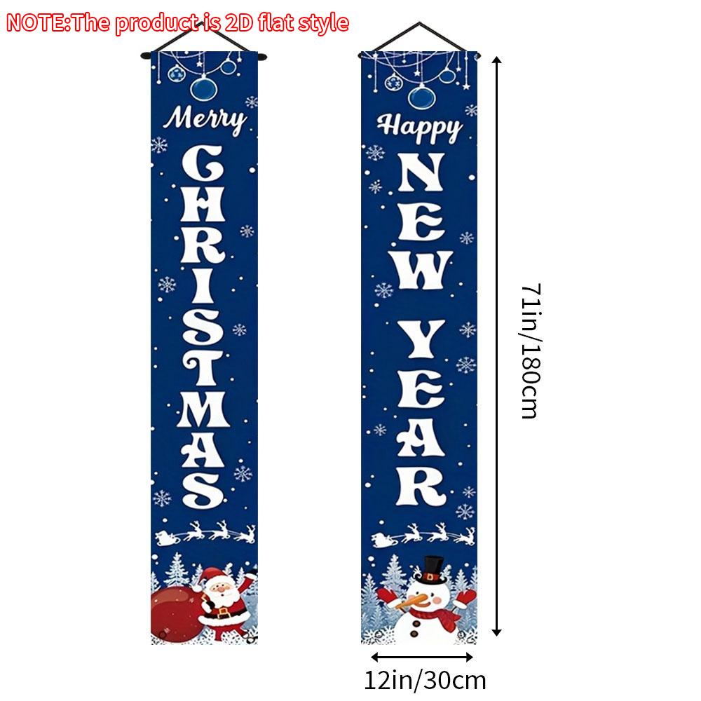 2pcs Christmas & Chinese New Year Calligraphy Photo Booth Traditional Door Coupl #8629