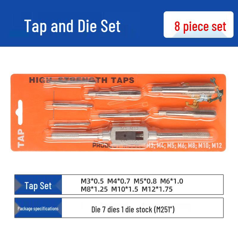Manual Ratchet Hand Tap Wrench Set for Threading and Reaming