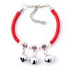 Yousheng Pet Collar Exquisite Pet Neck Circle Adjustable Cats Dogs Necklace with Removable Bell Pendant Pet Supplies