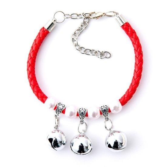 Yousheng Pet Collar Exquisite Pet Neck Circle Adjustable Cats Dogs Necklace with Removable Bell Pendant Pet Supplies