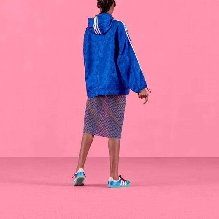 GUCCI x Adidas Originals SS22 Collaboration Casual Long Skirt Women's Blue 693449-XJECA-4697