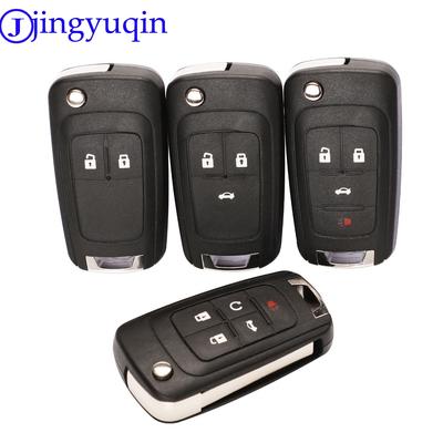 Jingyuqin 20p Składana Obudowa Kluczyka Zdalnego Sterowania do Samochodu Dla Chevrolet Cruze Epica Lova Camaro Impala 2 3 4 5 Przycisków HU100 Ostrze