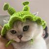 Cute Cartoon Handmade Warm Elastic Frog Hat Pet Cap for Party Photo Props Cat Hat