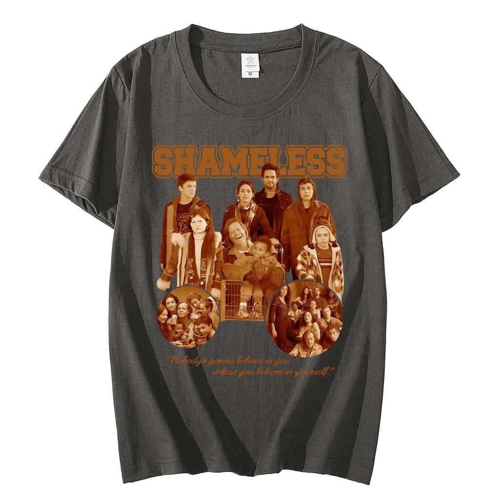 Limited TV Series Shameless Graphic T Shirts Fashion Vintage Short Sleeve Tshirt High Quality Cotton Oversized Tshirts Unisex