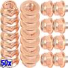 M8 Copper Plated Exhaust Manifold Nut Hex Flange Fastener Carbon Steel for BMW 3 Series E30 Engine Turbo Stud Pipe Repair Kit