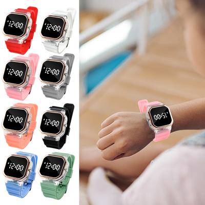 Sport Electronic Watch LED Digital Display Accurate Timing Stylish Silicone Strap Wristwatch for Men Women