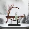 Bymaocar LED Reverse Flow Incense Burner With Blooming Floral & Smoke Waterfall Design, Creative Decor for Living Room & Office